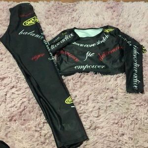 Bundle! Woman’s motorcycle two piece leggings set